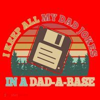 Retro I Keep All My Dad Jokes In A Dad A Base Santa Hat thumb 1