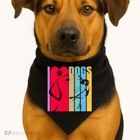Retro I Love Dogs USA-Made Doggie Bandana thumb 1