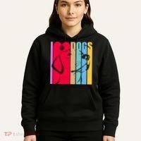 Retro I Love Dogs Hoodie thumb 5