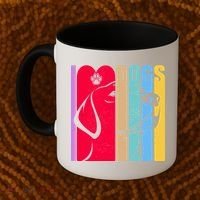 Retro I Love Dogs Coffee Mug thumb 2