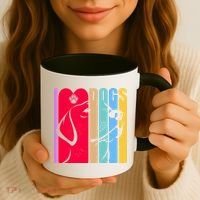 Retro I Love Dogs Coffee Mug thumb 3