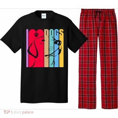 Retro I Love Dogs Pajama Set