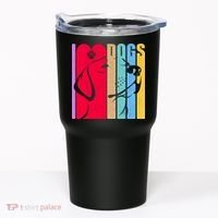 Retro I Love Dogs Tumbler thumb 0