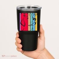 Retro I Love Dogs Tumbler thumb 2