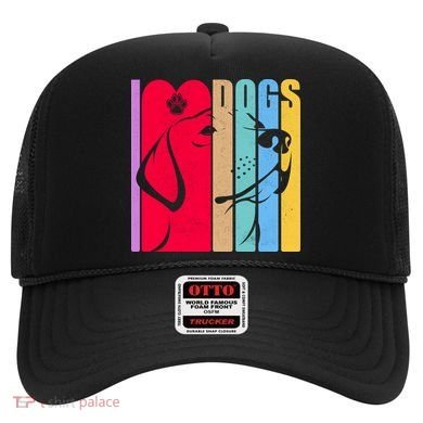 Retro I Love Dogs Hat