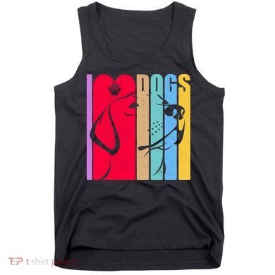 Retro I Love Dogs Tank Top