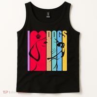 Retro I Love Dogs Tank Top thumb 2