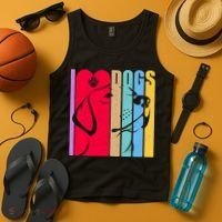 Retro I Love Dogs Tank Top thumb 4