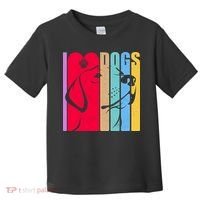 Retro I Love Dogs Toddler T-Shirt thumb 0