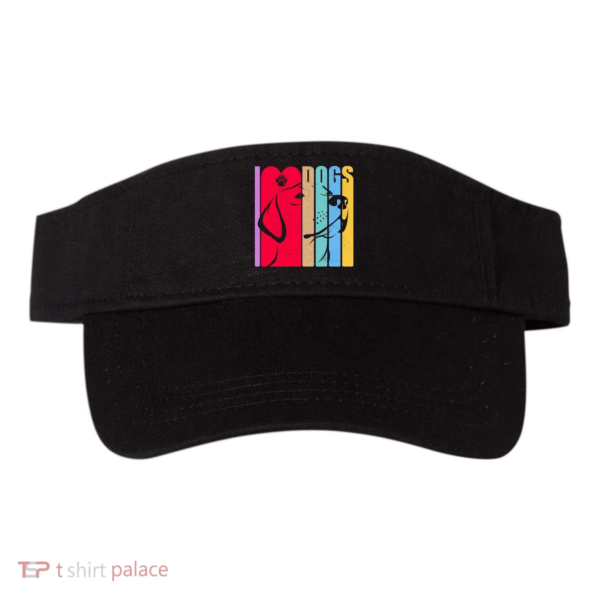 Retro I Love Dogs Visor