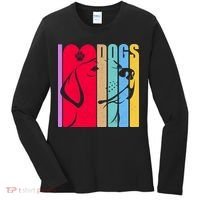 Retro I Love Dogs Women's Long Sleeve Shirt thumb 0