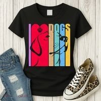 Retro I Love Dogs Women's T-Shirt thumb 3