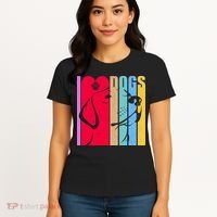 Retro I Love Dogs Women's T-Shirt thumb 4
