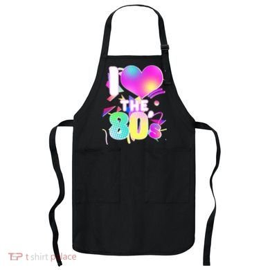 Retro I Love The 80's  Apron