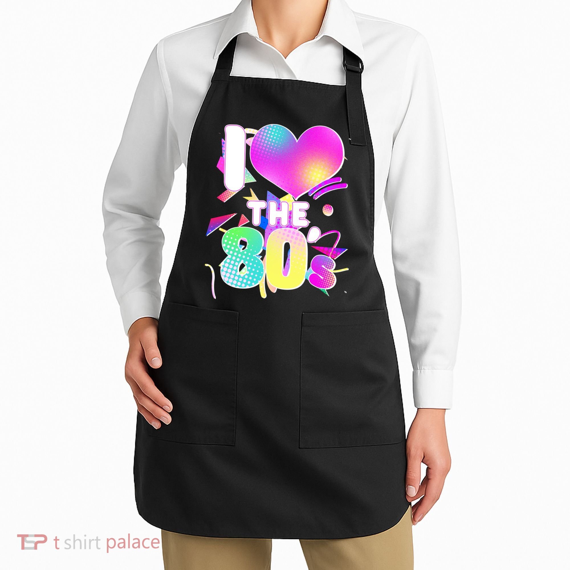 Retro I Love The 80's  Apron