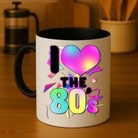Retro I Love The 80's  Coffee Mug thumb 4