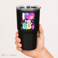 Retro I Love The 80's  Tumbler thumb 2