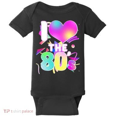 Retro I Love The 80's  Baby Bodysuit