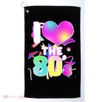 Retro I Love The 80's  Golf Towel thumb 0