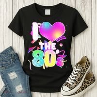 Retro I Love The 80's  Women's T-Shirt thumb 3