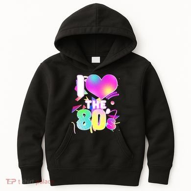 Retro I Love The 80's  Kids Hoodie