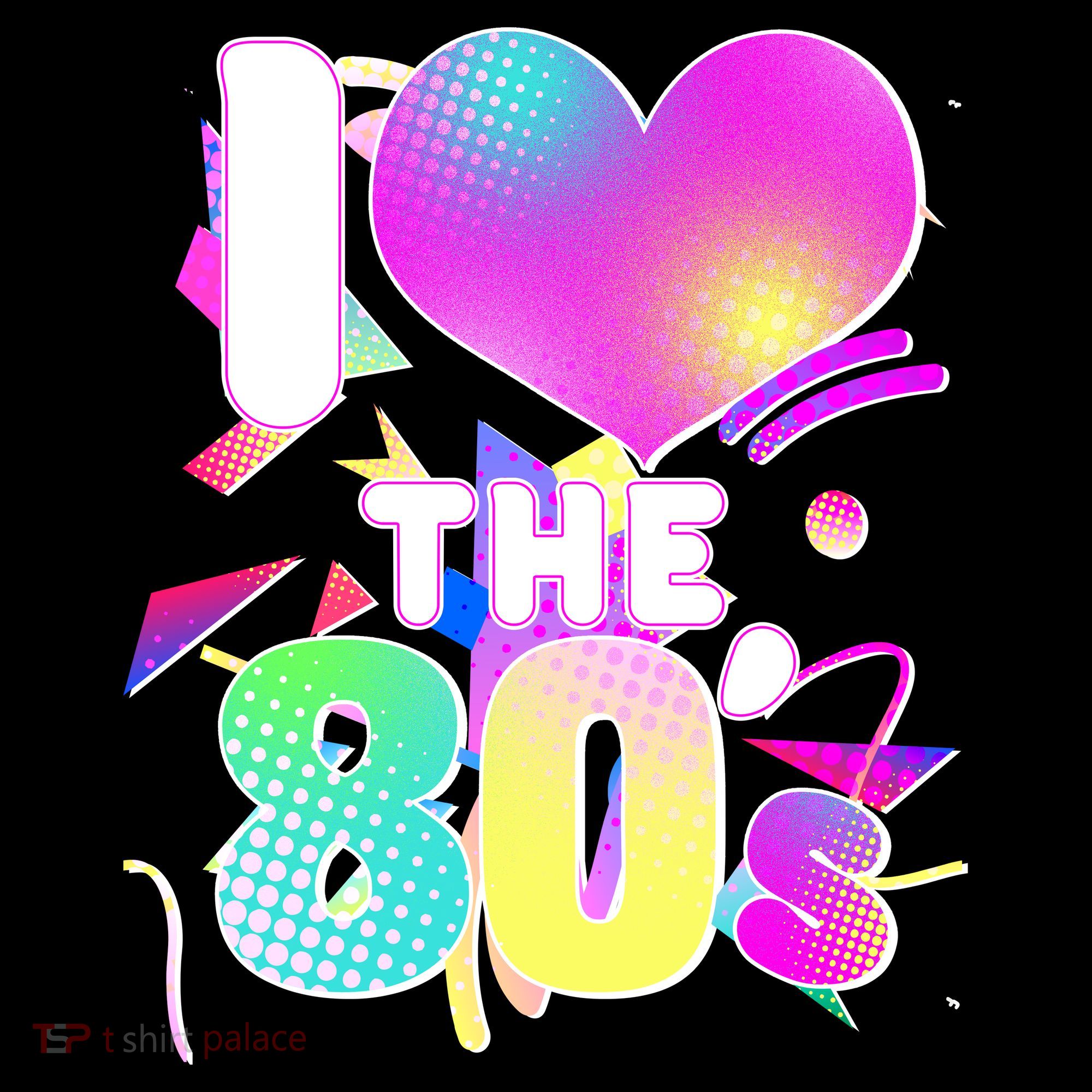 Retro I Love The 80's  Tote Bag