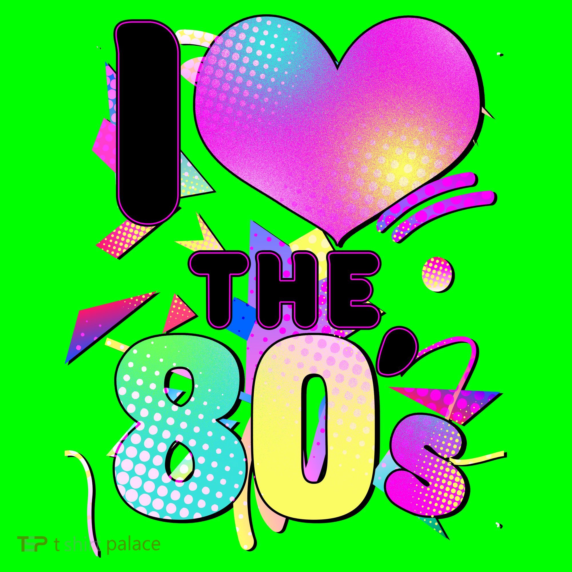 Retro I Love The 80's  Button
