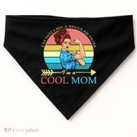 Retro I'm Not A Regular Mom I'm A Cool Mom USA-Made Doggie Bandana thumb 0