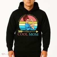 Retro I'm Not A Regular Mom I'm A Cool Mom Hoodie thumb 2