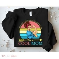 Retro I'm Not A Regular Mom I'm A Cool Mom Sweatshirt thumb 2