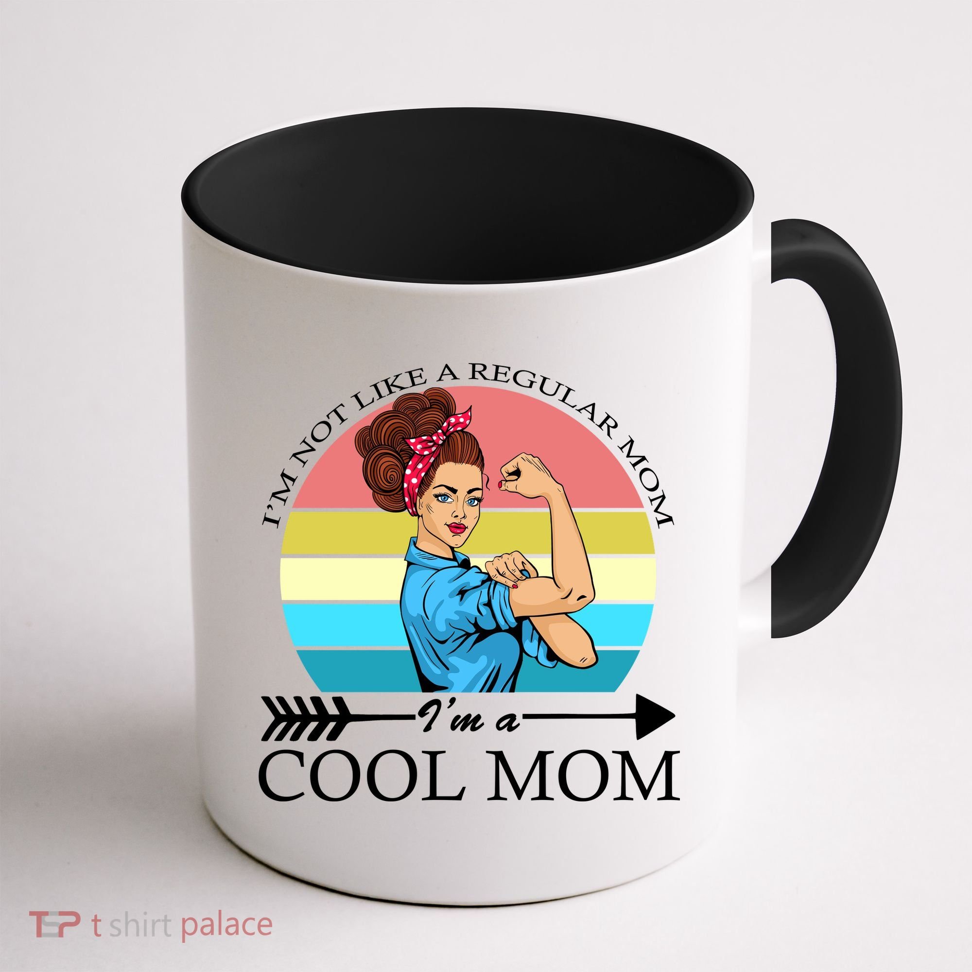 Retro I'm Not A Regular Mom I'm A Cool Mom Coffee Mug