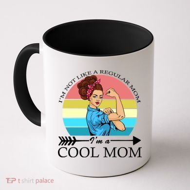 Retro I'm Not A Regular Mom I'm A Cool Mom Coffee Mug