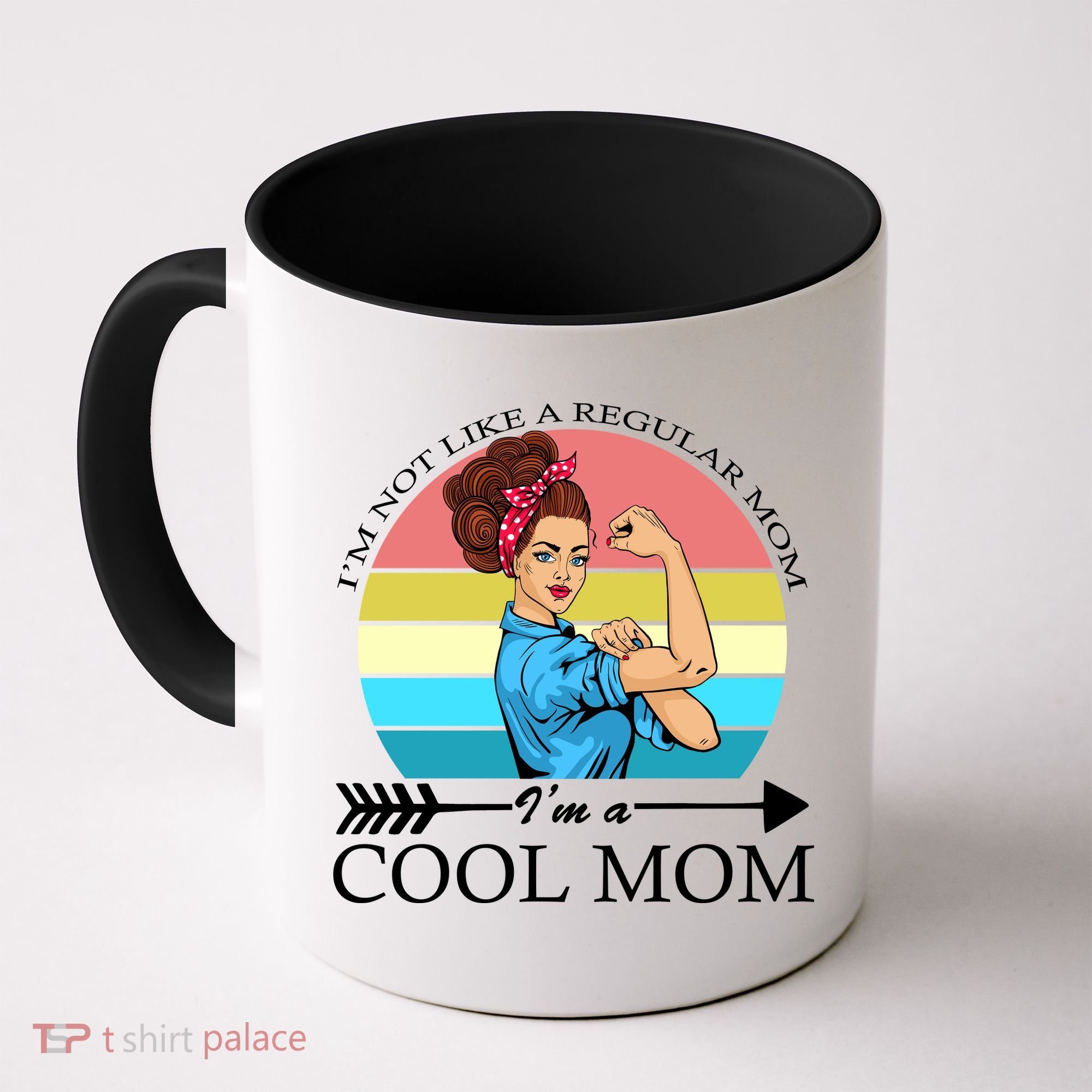 Retro I'm Not A Regular Mom I'm A Cool Mom Coffee Mug