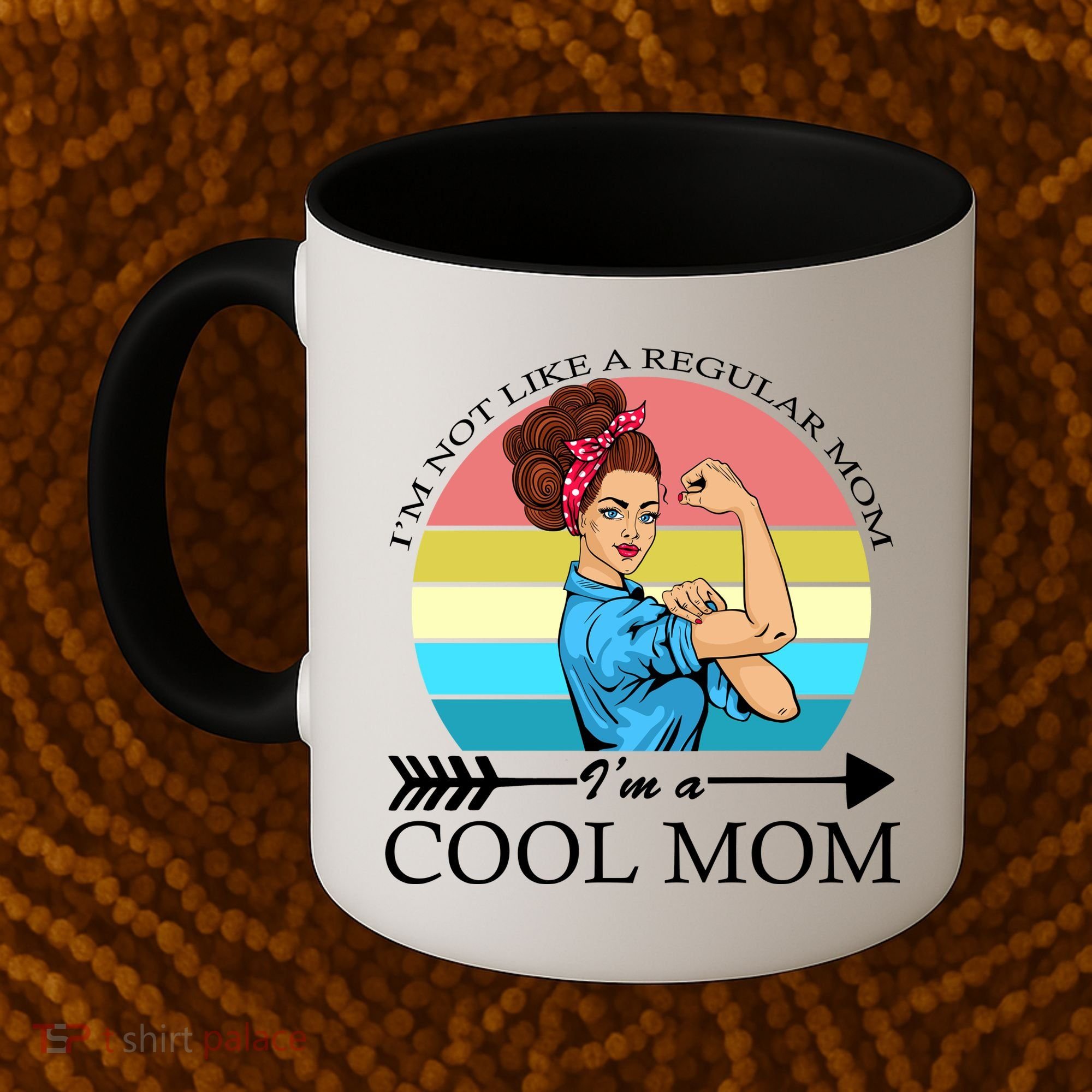 Retro I'm Not A Regular Mom I'm A Cool Mom Coffee Mug