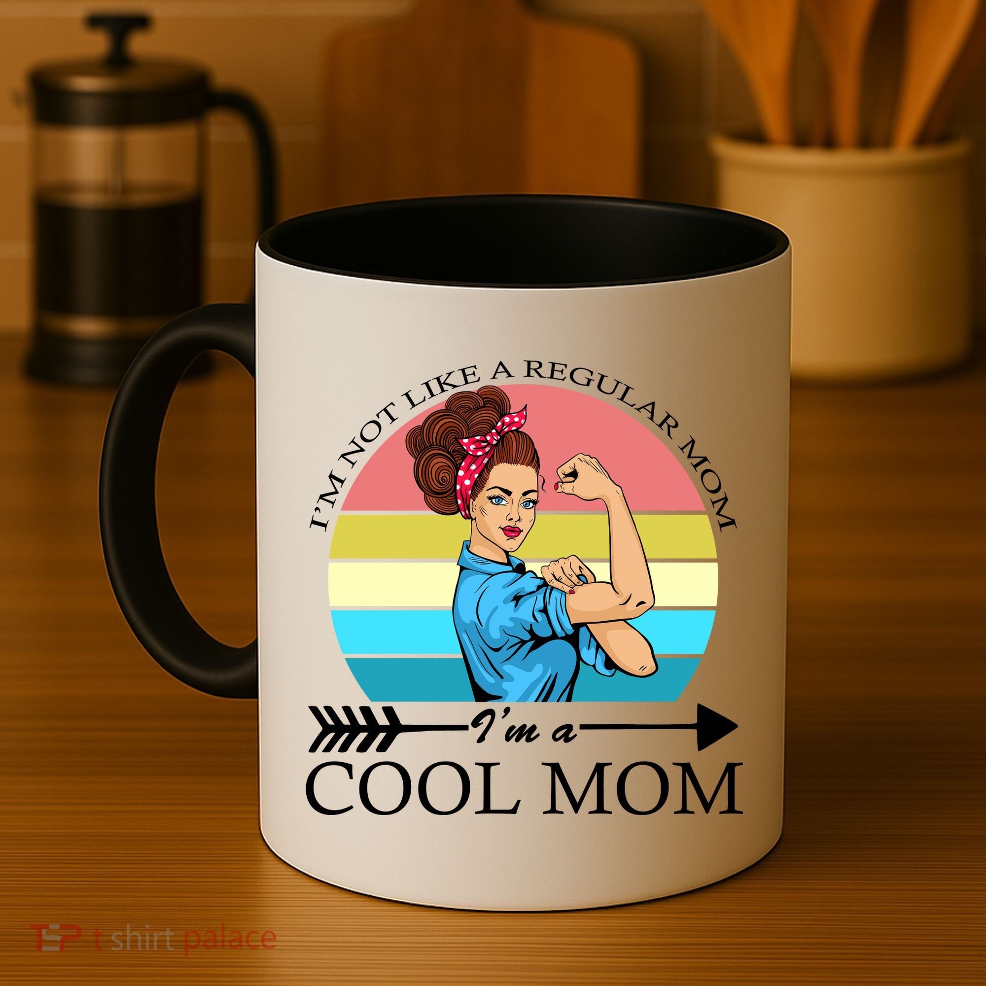 Retro I'm Not A Regular Mom I'm A Cool Mom Coffee Mug