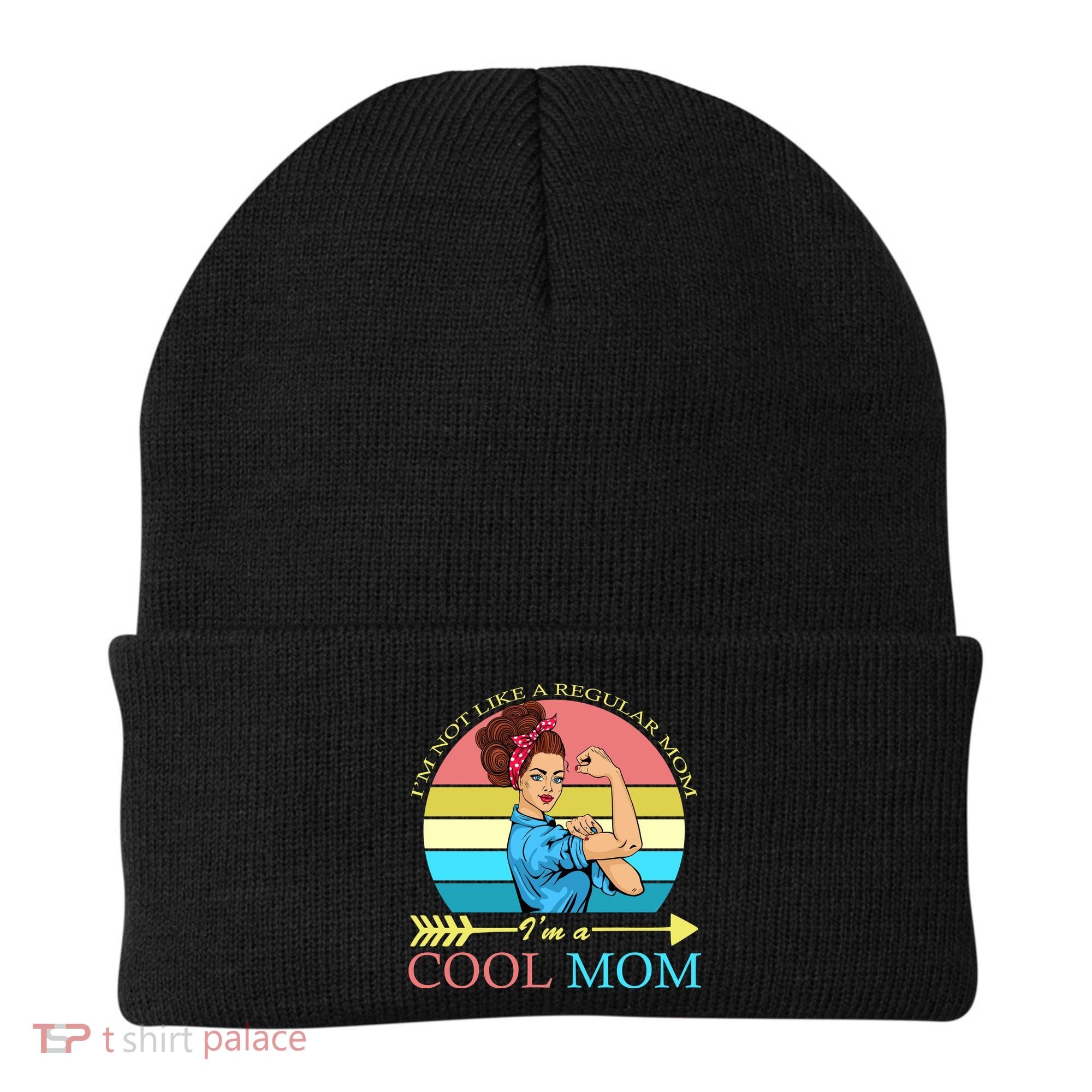 Retro I'm Not A Regular Mom I'm A Cool Mom Beanie