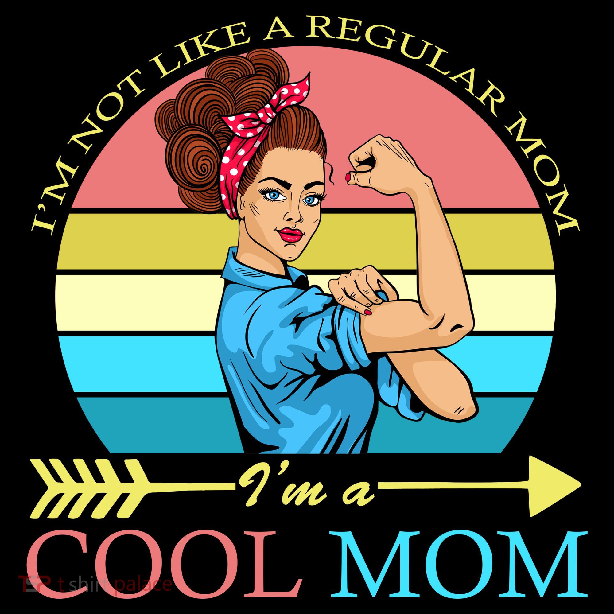 Retro I'm Not A Regular Mom I'm A Cool Mom Coaster