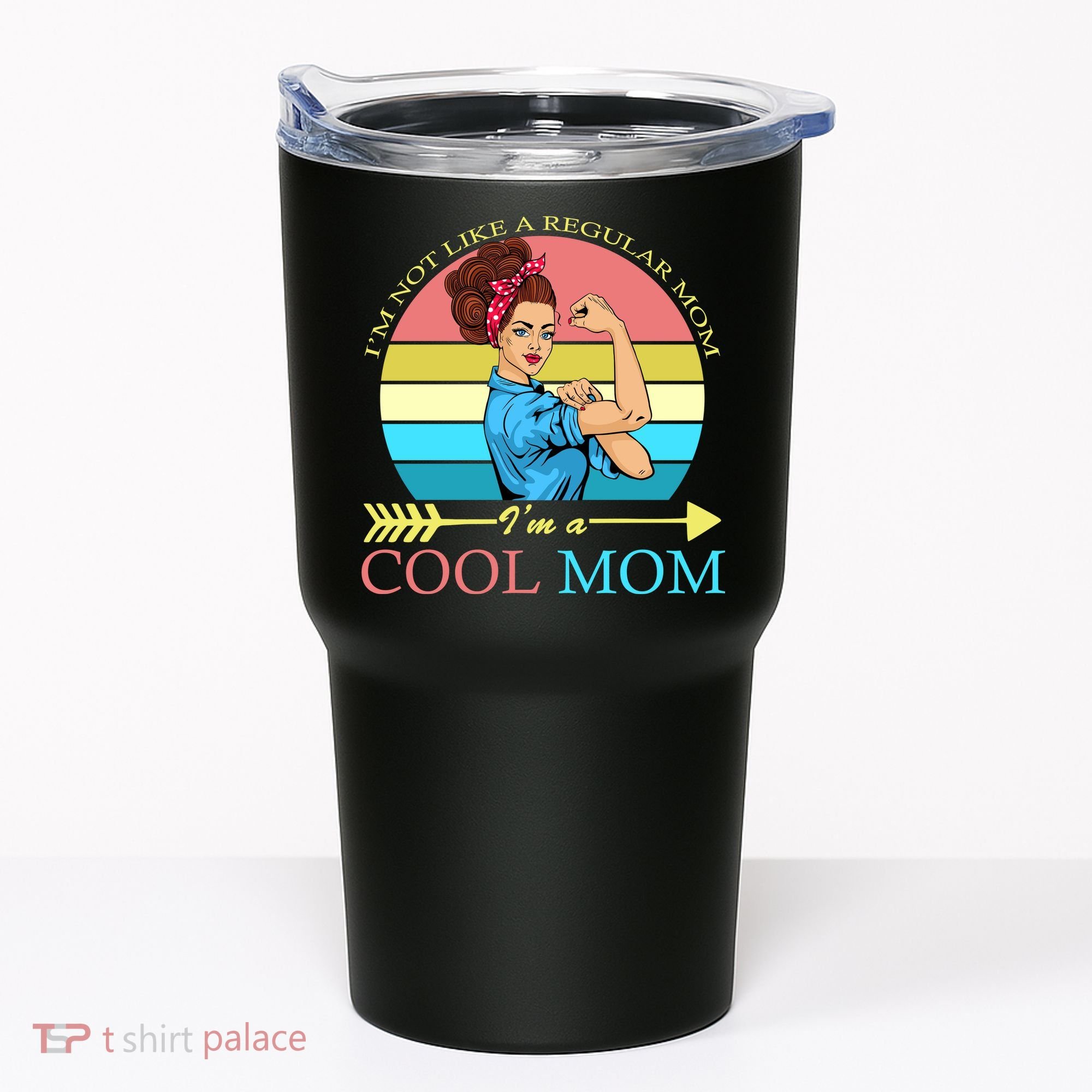 Retro I'm Not A Regular Mom I'm A Cool Mom Tumbler