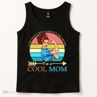Retro I'm Not A Regular Mom I'm A Cool Mom Tank Top thumb 2