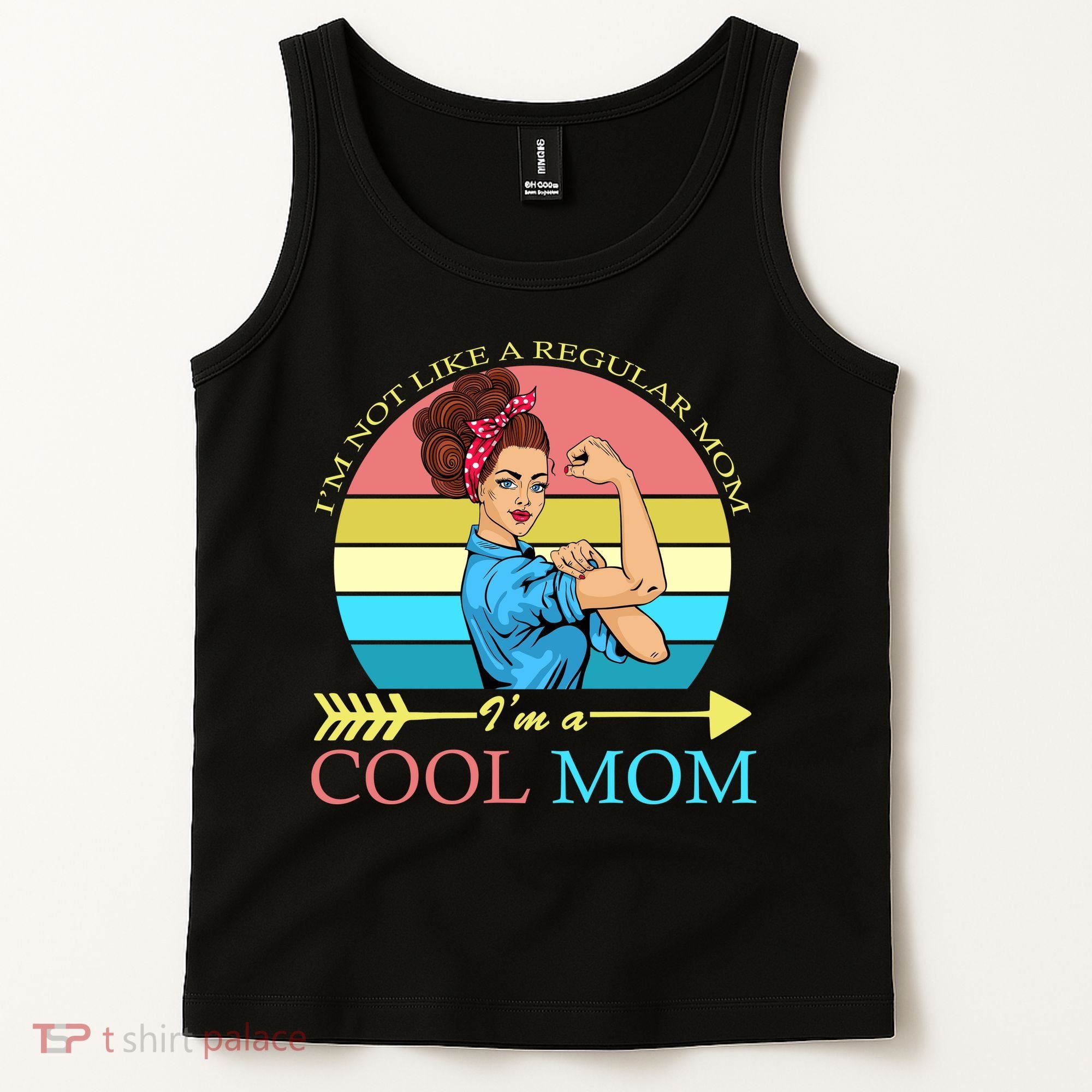 Retro I'm Not A Regular Mom I'm A Cool Mom Tank Top