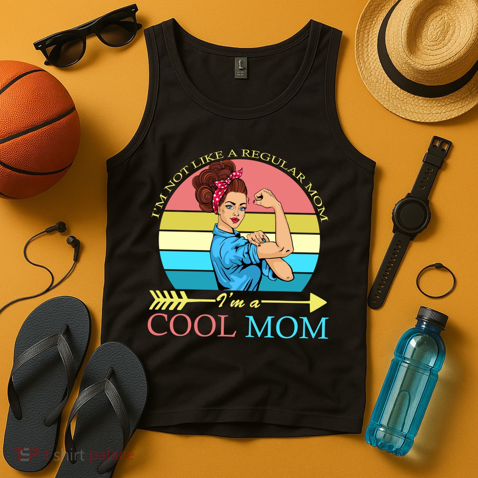 Retro I'm Not A Regular Mom I'm A Cool Mom Tank Top