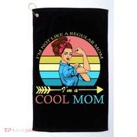 Retro I'm Not A Regular Mom I'm A Cool Mom Golf Towel thumb 0
