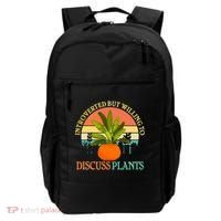 Retro Introverted But Willing To Discuss Plants Backpack thumb 0