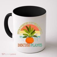 Retro Introverted But Willing To Discuss Plants Coffee Mug thumb 0