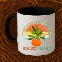 Retro Introverted But Willing To Discuss Plants Coffee Mug thumb 2