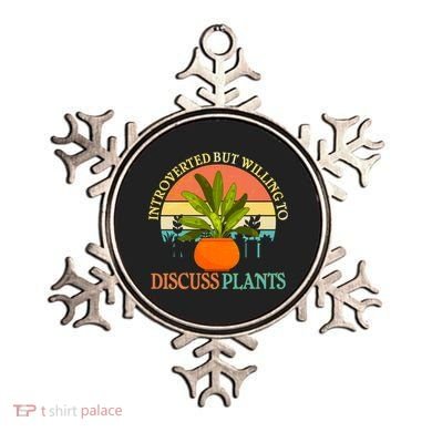 Retro Introverted But Willing To Discuss Plants Ornament