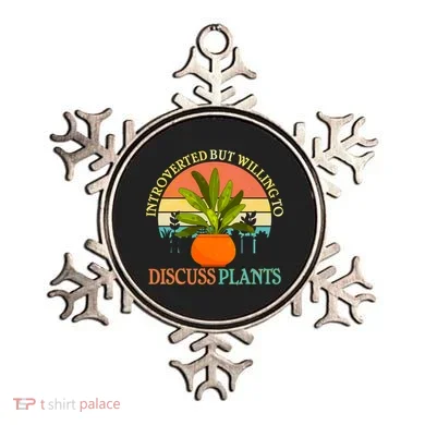 Retro Introverted But Willing To Discuss Plants Ornament