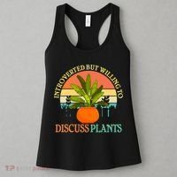 Retro Introverted But Willing To Discuss Plants Women's Tank Top thumb 3