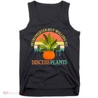 Retro Introverted But Willing To Discuss Plants Tank Top thumb 0