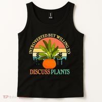 Retro Introverted But Willing To Discuss Plants Tank Top thumb 2